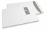 Fensterumschläge, Weiss, 240 x 340 mm (EC4), Fenster links 45 x 110 mm, Fensterposition 25 mm von links und 70 mm von oben, 120 Gramm, haftkleberverschluß  | PIT Packaging.de | Briefumschlaegebestellen