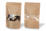 Standbodenbeutel Kraft mit Fenster - Braun, 180 x 290 x 90 mm, 1000 ml | PIT Packaging.de | Briefumschlaegebestellen