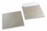 Silberfarbene Briefumschläge mit Perlmutteffekt - 155 x 155 mm | PIT Packaging.de | Briefumschlaegebestellen