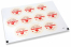 Liebe-Verschlusssiegel - happy valentine's day roter Pfeil durch Herz | PIT Packaging.de | Briefumschlaegebestellen