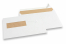 Fensterbriefumschläge cremeweiss, 162 x 229 mm (C5), Fenster links 40 x 110 mm, Fensterposition 20 mm von Links und 72 mm von unten, 90 Gramm, ca. 7 Gramm pro Stück | PIT Packaging.de | Briefumschlaegebestellen