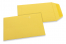 Farbigen Flachbeutel - Sonnenblumengelb, 85 x 125 mm | PIT Packaging.de | Briefumschlaegebestellen