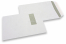 Fensterumschläge, Weiss, 229 x 324 mm (C4), Fenster links 40 x 110 mm, Fensterposition 20 mm von links und 60 mm von oben, 120 Gramm, gummiert  | PIT Packaging.de | Briefumschlaegebestellen