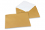  Farbige Umschläge  für Glückwunschkarten  - Gold, 162 x 229 mm | PIT Packaging.de | Briefumschlaegebestellen