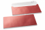 Rote Briefumschläge mit Perlmutteffekt - 110 x 220 mm | PIT Packaging.de | Briefumschlaegebestellen