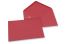  Farbige Umschläge  für Glückwunschkarten - Rot, 133 x 184 mm | PIT Packaging.de | Briefumschlaegebestellen