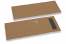 Bestecktasche Braun ohne Besteckschnitt + Dunkelgrau Papierserviette | PIT Packaging.de | Briefumschlaegebestellen