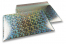 Luftpolstertaschen metallic umweltfreundlich - Silber Holographisch 320 x 425 mm | PIT Packaging.de | Briefumschlaegebestellen