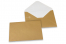 Farbige Umschläge  für Glückwunschkarten  - Gold, 114 x 162 mm | PIT Packaging.de | Briefumschlaegebestellen