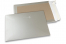 Papprückwandtaschen farbig - Silber, 229 x 324 mm | PIT Packaging.de | Briefumschlaegebestellen