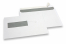 Fensterumschläge, Weiss, 162 x 220 mm (C5), Fenster links 40 x 110 mm, Fensterposition 20 mm von links und 72 mm von unten, 90 Gramm, haftkleberverschluß  | PIT Packaging.de | Briefumschlaegebestellen