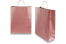 Tragetaschen aus Papier mit gedrehten Papierkordeln - rosa metallic, 320 x 120 x 410 mm, 100 Gramm | PIT Packaging.de | Briefumschlaegebestellen