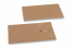 Kartonverpackung mit Kordelverschluss - 110 x 220 mm, braun | PIT Packaging.de | Briefumschlaegebestellen