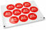 Geburt-Verschlusssiegel - Babyshower rot | PIT Packaging.de | Briefumschlaegebestellen