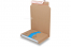 Sie wickeln die Verpackung um das Buch - Braun | PIT Packaging.de | Briefumschlaegebestellen