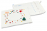 Weiße Weihnachts-Luftpolstertaschen - Weihnachtsdekoration | PIT Packaging.de | Briefumschlaegebestellen