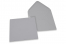 Farbige Umschläge für Glückwunschkarten - Grau, 155 x 155 mm | PIT Packaging.de | Briefumschlaegebestellen