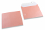 Briefumschläge in babyrosa mit Perlmutteffekt - 155 x 155 mm | PIT Packaging.de | Briefumschlaegebestellen