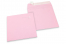 Farbige Briefumschläge Papier - Hellrosa, 160 x 160 mm | PIT Packaging.de | Briefumschlaegebestellen