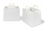 Tragetaschen aus Papier mit flachen Trageriemen - weiß, 317 x 218 x 245 mm | PIT Packaging.de | Briefumschlaegebestellen