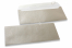 Silberfarbene Briefumschläge mit Perlmutteffekt - 110 x 220 mm | PIT Packaging.de | Briefumschlaegebestellen