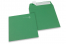 Farbige Briefumschläge Papier - Dunkelgrün, 160 x 160 mm | PIT Packaging.de | Briefumschlaegebestellen