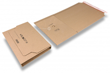 Buchverpackung wird flach angeliefert - Braun | PIT Packaging.de | Briefumschlaegebestellen