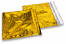 Goldene Holografische Metallic Folienumschläge - 165 x 165 mm | PIT Packaging.de | Briefumschlaegebestellen