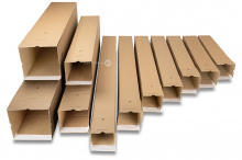 Quadratische Versandhülsen mit Klebestreifen QuattroStar | PIT Packaging.de | Briefumschlaegebestellen