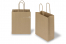 Tragetaschen aus Papier mit gedrehten Papierkordeln - braun gestreift, 180 x 80 x 220 mm, 90 Gramm | PIT Packaging.de | Briefumschlaegebestellen