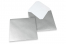  Farbige Umschläge  für Glückwunschkarten  - Silber, 155 x 155 mm | PIT Packaging.de | Briefumschlaegebestellen