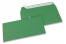 Farbige Briefumschläge Papier - Dunkelgrün, 110 x 220 mm | PIT Packaging.de | Briefumschlaegebestellen