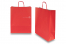 Tragetaschen aus Papier mit gedrehten Papierkordeln - feuerrot, 320 x 120 x 410 mm, 100 Gramm | PIT Packaging.de | Briefumschlaegebestellen