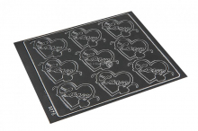 Love Peel-Off Sticker - Dunkelgrau | PIT Packaging.de | Briefumschlaegebestellen