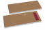 Bestecktasche Braun ohne Besteckschnitt + Bordeaux Papierserviette | PIT Packaging.de | Briefumschlaegebestellen