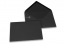  Farbige Umschläge  für Glückwunschkarten - Schwarz, 114 x 162 mm | PIT Packaging.de | Briefumschlaegebestellen