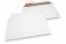Versandtaschen aus Wellpappe Weiß - 245 x 345 mm | PIT Packaging.de | Briefumschlaegebestellen