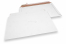 Versandtaschen aus Wellpappe Weiß - 320 x 485 mm | PIT Packaging.de | Briefumschlaegebestellen