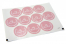 Taufe-Verschlusssiegel - mi bautizo rosa mit weißen Kranz | PIT Packaging.de | Briefumschlaegebestellen