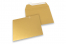 Farbige Briefumschläge Papier - Gold metallic, 160 x 160 mm | PIT Packaging.de | Briefumschlaegebestellen