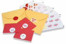 Liebe-Verschlusssiegel - verschiedene | PIT Packaging.de | Briefumschlaegebestellen