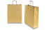 Tragetaschen aus Papier mit gedrehten Papierkordeln - gold, 320 x 120 x 410 mm, 100 Gramm | PIT Packaging.de | Briefumschlaegebestellen