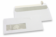 Laserdrucker Briefumschläge, 110 x 220 mm (DL), Fenster links 40 x 110 mm, Fensterposition 15 mm von links und 20 mm von unten | PIT Packaging.de | Briefumschlaegebestellen