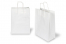Tragetaschen aus Papier mit gedrehten Papierkordeln - weiß, 260 x 120 x 350 mm, 90 Gramm | PIT Packaging.de | Briefumschlaegebestellen
