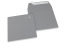 Farbige Briefumschläge Papier - Grau, 160 x 160 mm | PIT Packaging.de | Briefumschlaegebestellen
