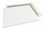 Papprückwandtaschen - 550 x 700 mm, 120 Gramm weiße Kraft-Vorderseite, 700 Gramm graue Duplex-Rückseite, ungummiert / kein Haftklebeverschluß | PIT Packaging.de | Briefumschlaegebestellen