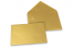 Farbige Umschläge für Glückwunschkarten - Gold metallic, 114 x 162 mm | PIT Packaging.de | Briefumschlaegebestellen