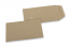 Farbigen Flachbeutel - Braun Kraft, 65 x 105 mm | PIT Packaging.de | Briefumschlaegebestellen