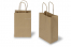 Tragetaschen aus Papier mit gedrehten Papierkordeln - braun gestreift, 140 x 80 x 210 mm, 90 Gramm | PIT Packaging.de | Briefumschlaegebestellen