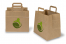 Tragetaschen aus Papier mit flachen Trageriemen - braun mit gedrucktes Beispiel | PIT Packaging.de | Briefumschlaegebestellen